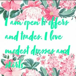 I am open to offers and trades